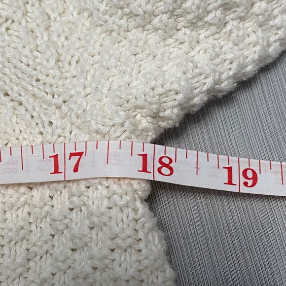 Gap Women's White Cableknit Sweater M Preppy Fisherman Heritage Rory Academia - Picture 5 of 9